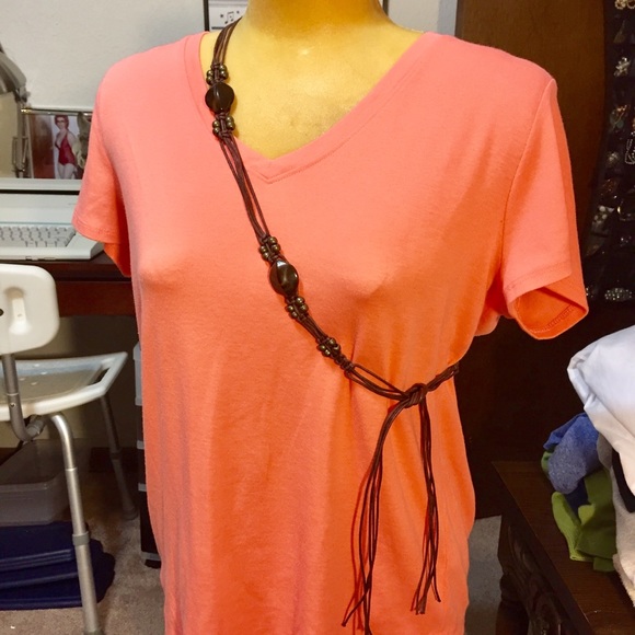 Accessories - A corded brown belt with beads Accessories - A corded brown belt with beads